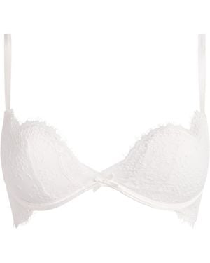 Fleur du Mal Lace Seduce U-Plunge Frankie Bra - White