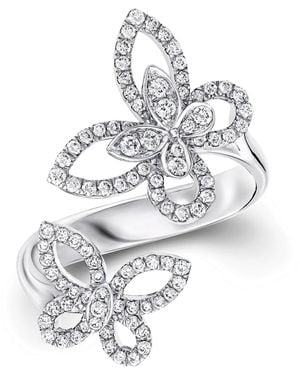 Graff White Gold And Diamond Butterfly Ring