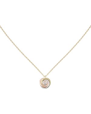 Cartier Mixed And Diamond Trinity Necklace - Metallic