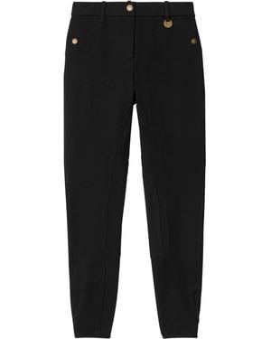 Burberry Stretch Cotton Herringbone Jodhpurs - Black