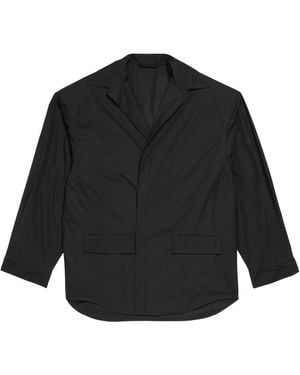 Balenciaga Oversized Cotton Blazer - Black