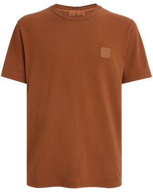 Stone Island Ghost Piece Logo T-Shirt - Brown