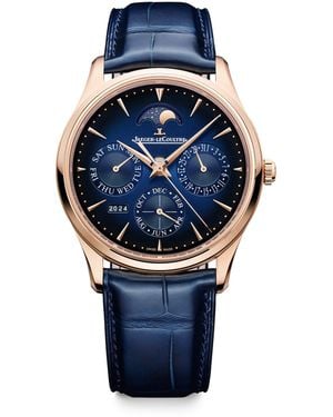 Jaeger-lecoultre Master Ultra Thin Perpetual Calendar Watch - Blue