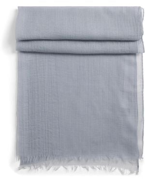 Colombo Silk-Cashmere Scarf - Gray