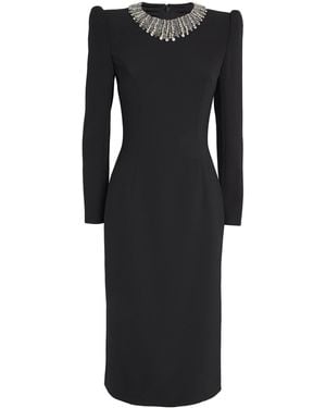 Jenny Packham Embellished Cora Midi Dress - Black