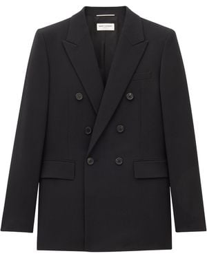 Saint Laurent Virgin Wool Blazer - Black