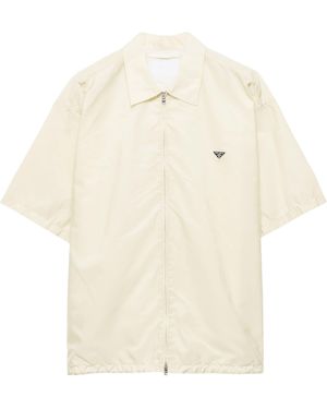 Prada Re-Nylon Short-Sleeve Shirt - White