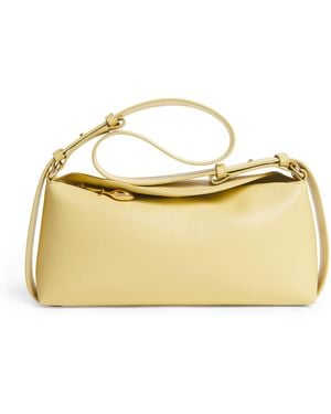 Erdem Leather Bloom Shoulder Bag - Metallic