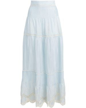 Lug Von Siga Cotton-Blend Sybill Maxi Skirt - Blue