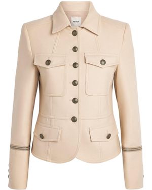 ME+EM Wool-Blend Military Jacket - Natural