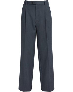 Sandro Pinstripe Shorts - Blue