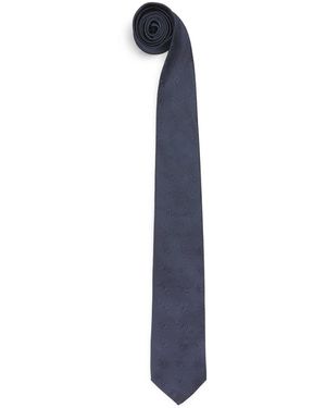 Harrods Silk Floral Jacquard Tie - Blue
