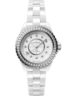 CHANEL Ceramic, Steel And Diamond J12 Caliber 12.2 Watch - Metallic