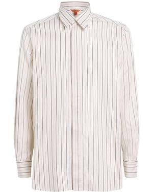Barena Cotton Stripe Shirt - White