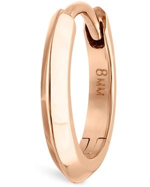 Maria Tash Faceted Metal Vertex Single Hoop Earring - Metallic