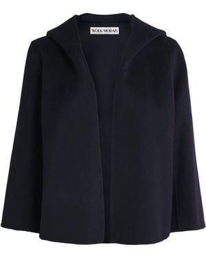 Wolk Morais Cashmere Hooded Paletot Jacket - Blue