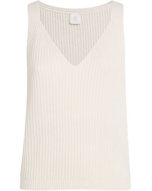 Eleventy Organic Cotton Tank Top - White