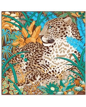 Cartier Silk Panthère Jungle Scarf - Green