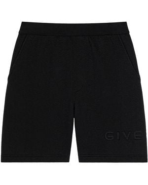 Givenchy Cotton-Blend Logo Shorts - Black
