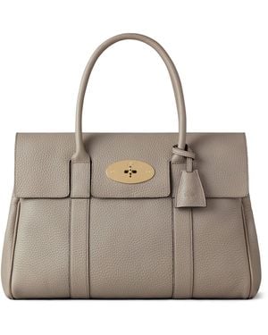 Mulberry Leather Bayswater Shoulder Bag - Natural