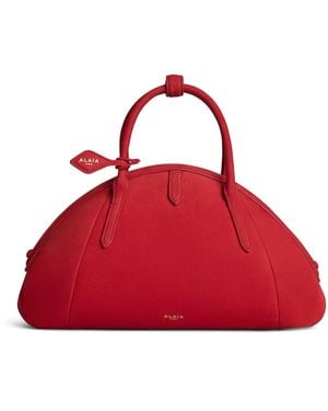 Alaïa Leather Purse Top-Handle Bag - Red
