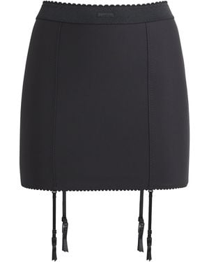 Skims Body Garter Mini Skirt - Black