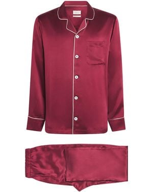Harrods Silk Pyjama Set - Red