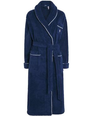 Polo Ralph Lauren Cotton Terry Robe - Blue
