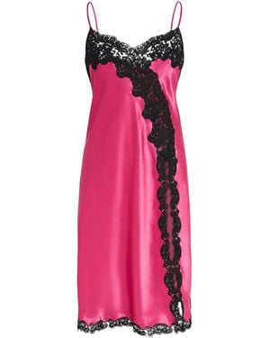 Loretta Caponi Silk Nausica Short Nightdress - Pink