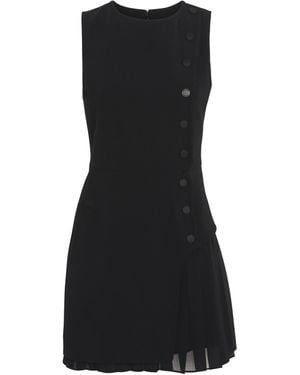 Claudie Pierlot Pleated Panel Mini Dress - Black