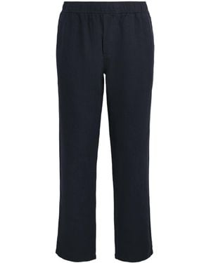 Samsøe & Samsøe Linen Sajabari Straight Trousers - Blue