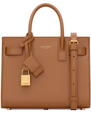 Saint Laurent Nano Sac De Jour Tote Bag - Brown