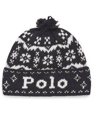 Polo Ralph Lauren Wool Polo Beanie - Black