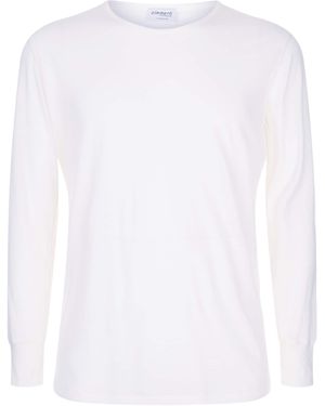 Zimmerli of Switzerland Wool And Silk Long Sleeve Top - White