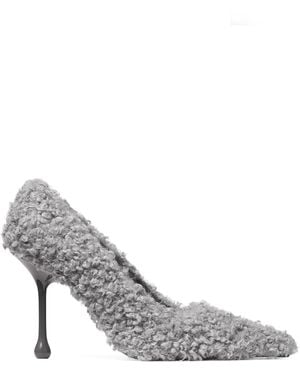 Jimmy Choo Ixia 95 Fleece Court Shoes - Grey