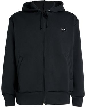 COMME DES GARÇONS PLAY Zip-Up Heart Hoodie - Black