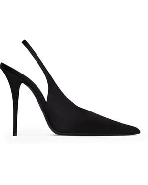 Saint Laurent L’Entracte Slingback Court Shoes 110 - Black