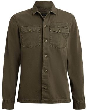 AllSaints Cotton Spotter Overshirt - Green