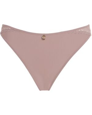 Chantelle Lace-Trim Romance Tanga - Pink