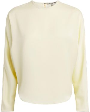 Edeline Lee Textured Blouse - White