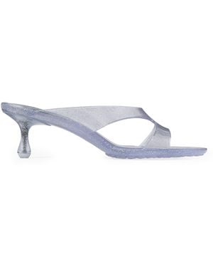 Jimmy Choo Jelly Drop 50 Glitter Heeled Mules - White