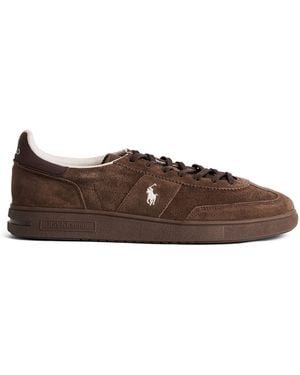 Polo Ralph Lauren Suede Bedford Trainers - Brown