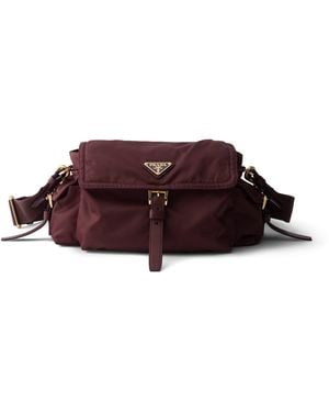 Prada Medium Re-Nylon Explore Shoulder Bag - Purple