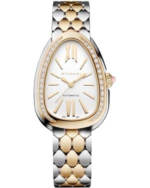 BVLGARI Stainless Steel And Diamond Serpenti Seduttori Watch - Metallic