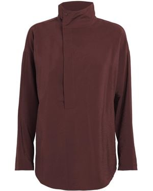 Palmer//Harding Asymmetric Placket Sanctuary Shirt - Purple