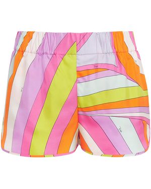PUCCI Silk Marmo Shorts - Pink