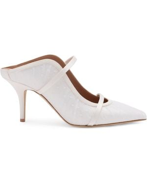 Malone Souliers Tulle Maureen Heeled Mules 70 - White