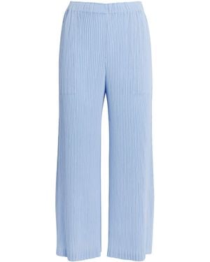 Issey Miyake Hatching Pants - Blue