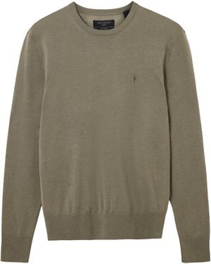 AllSaints Merino Wool Mode Jumper - Green