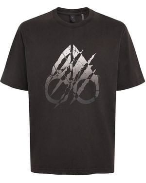 Moose Knuckles Cotton Logo T-Shirt - Black